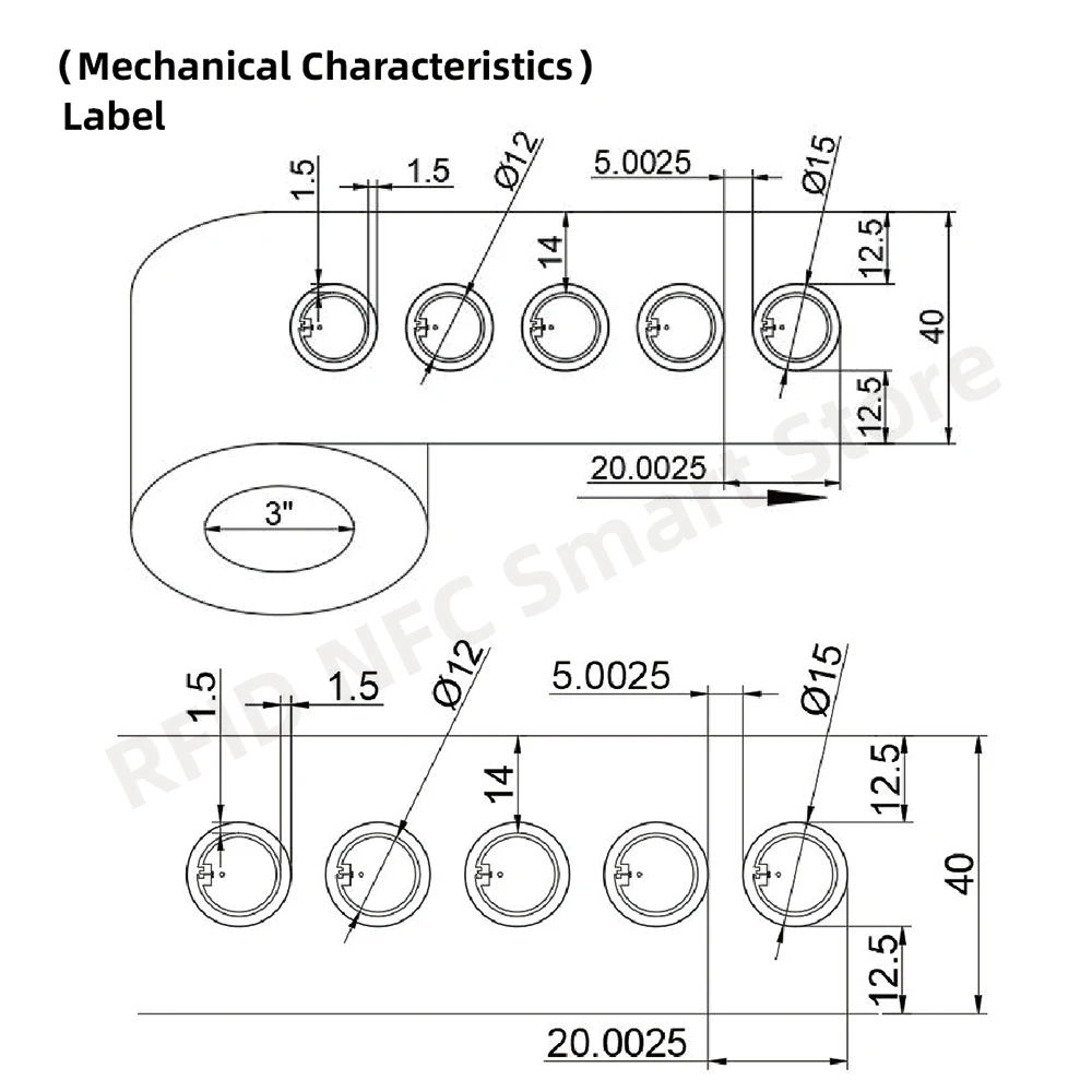 10PCS RFID UHF 태그 장거리 스티커 습식 인레이 860-960mhz 외계인 HEC EPC 글로벌 Gen2  ISO18000-6C 15MM RFID Uhf 915M 라벨 - AliExpress