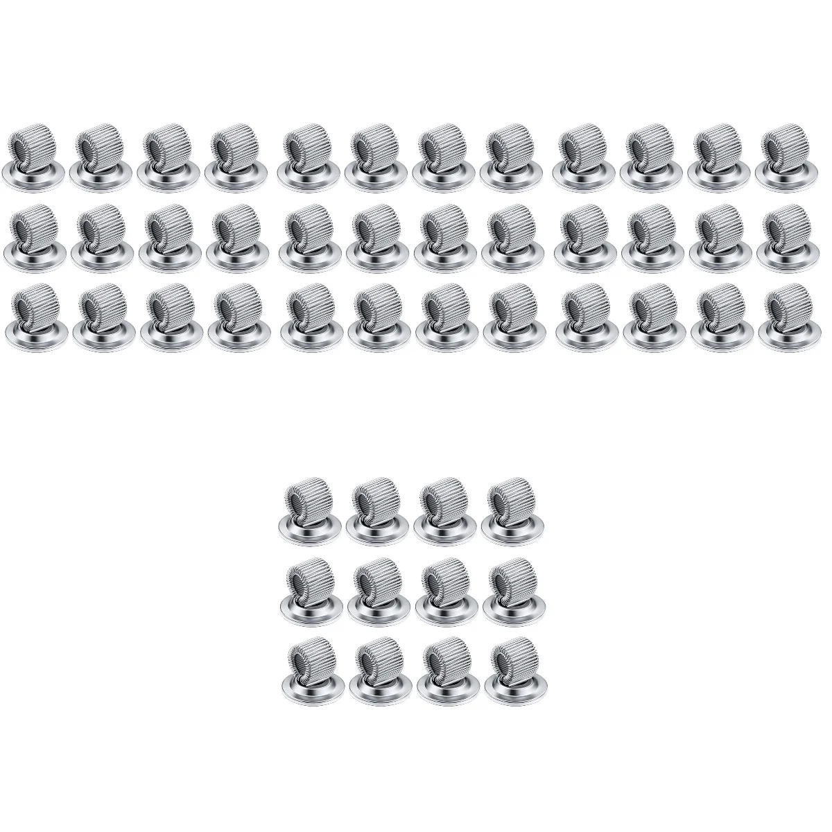 

48 Pcs Stainless Steel Metal Pen Whiteboard Self Adhesive Holder Iron Spring Pencil Organizer