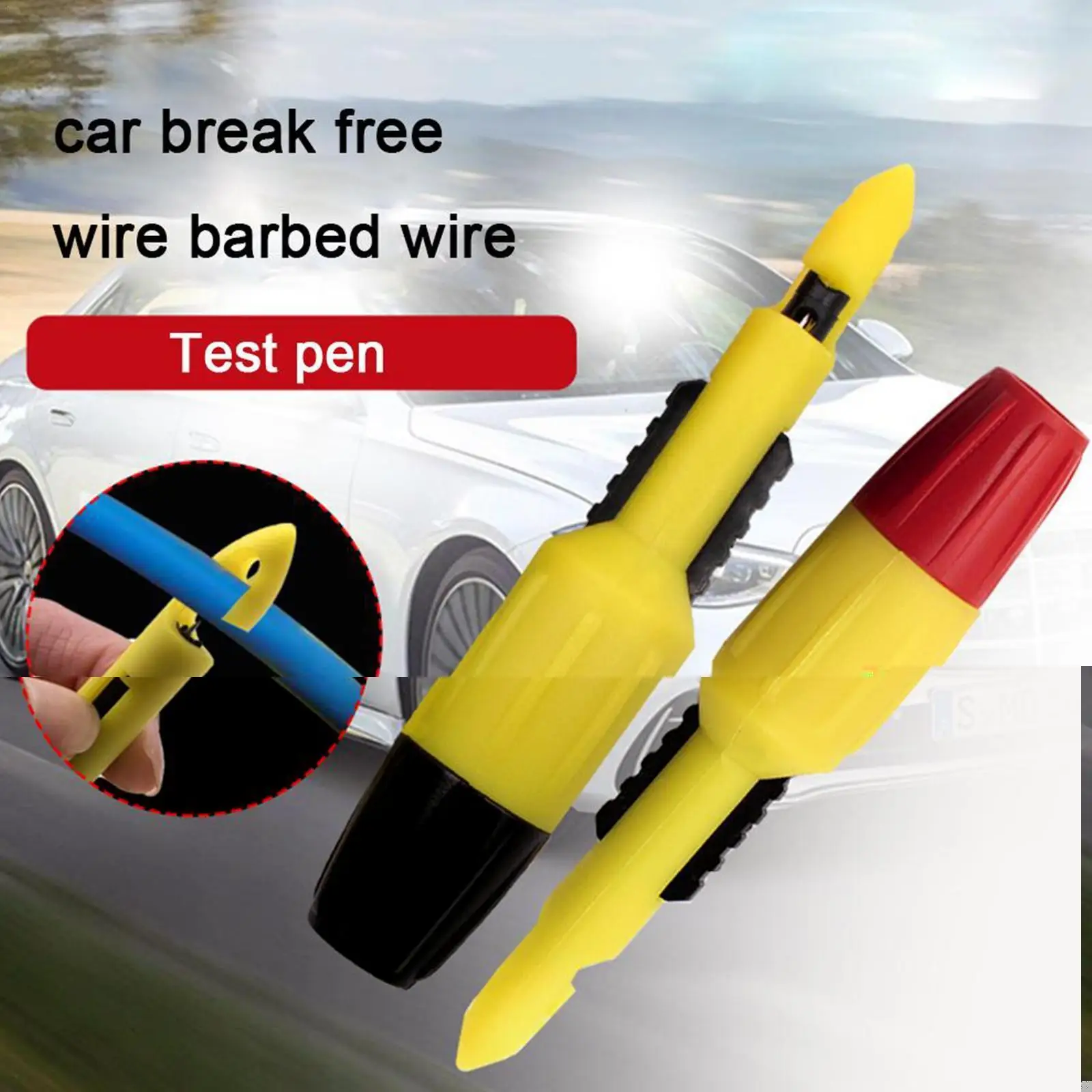 

1PCS Insulation Wire Piercing Puncture Probe Test Hook Clip NEW Repair With Car Automotive Socket 2mm/4mm O4M0