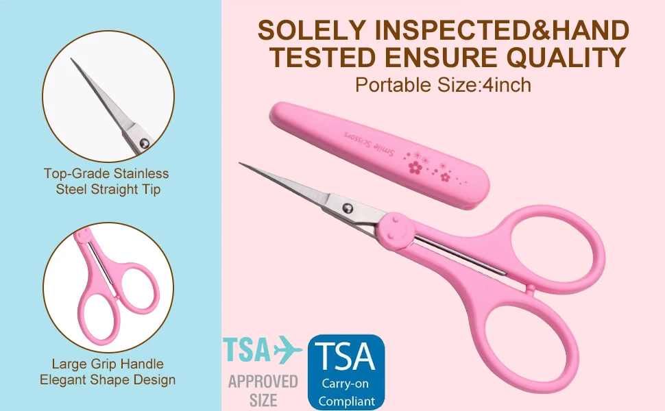 Description Picture 5 of item4 in Stainless Steel Detail Craft Scissors Set with Safety Cover for Scrapbooking, Paper Cutting Sewing Embroidery Quilting