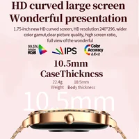 Montre connectée élégante pour femme avec diamants, écran HD 1,75 pouce 360*360, suivi de la fréquence cardiaque et de l'oxygène sanguin, appels Bluetooth, Nouveauté 2026 5