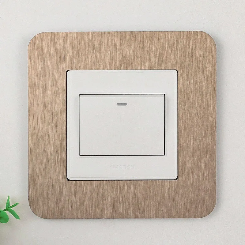 Description Picture 6 of itemNew Simple Anti-Dirty Buckle Type Non-Adhesive Dustproof Switch Protective Cover Outlet Wall Sticker for Home Living Room Decor