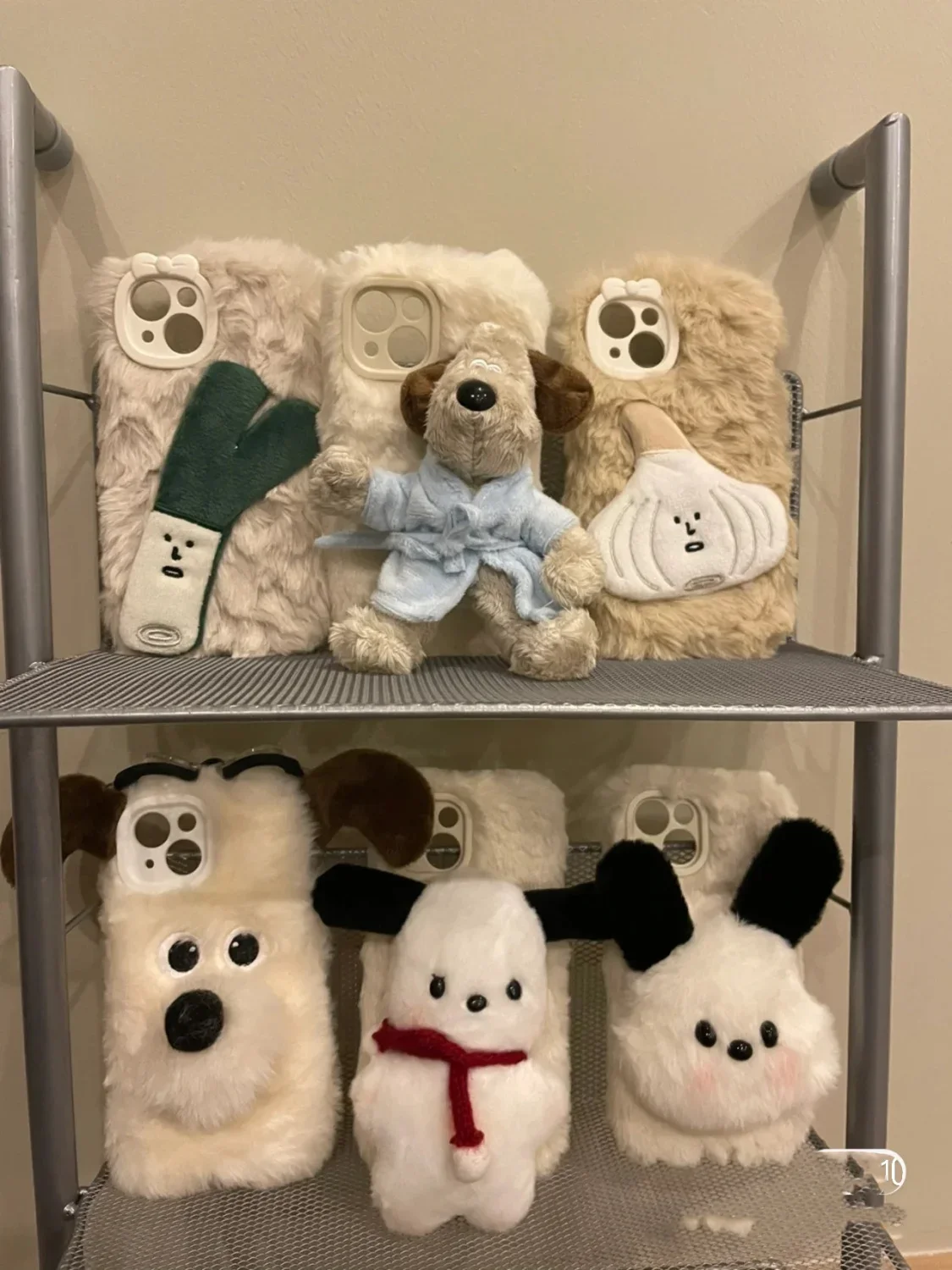 

Cute Animal Bathrobe Doggie Suitable for IPhone14promax Apple 13 Phone Case 2023 12pro Plush Phone Case 11 Autumn Winter