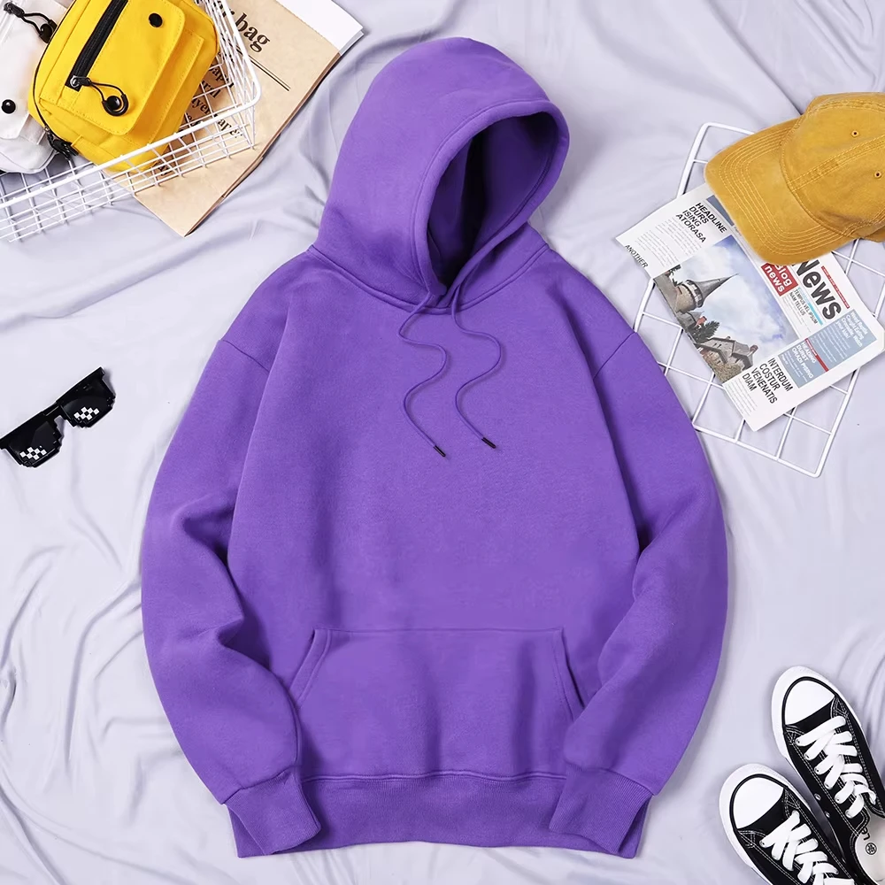 Mode Lose Männer Frauen Hoodies Neue Frühling Herbst Beiläufige Hoodies Sweatshirts Paar Tops Candy Einfarbig Hoodie Sweatshirts – Detail 21