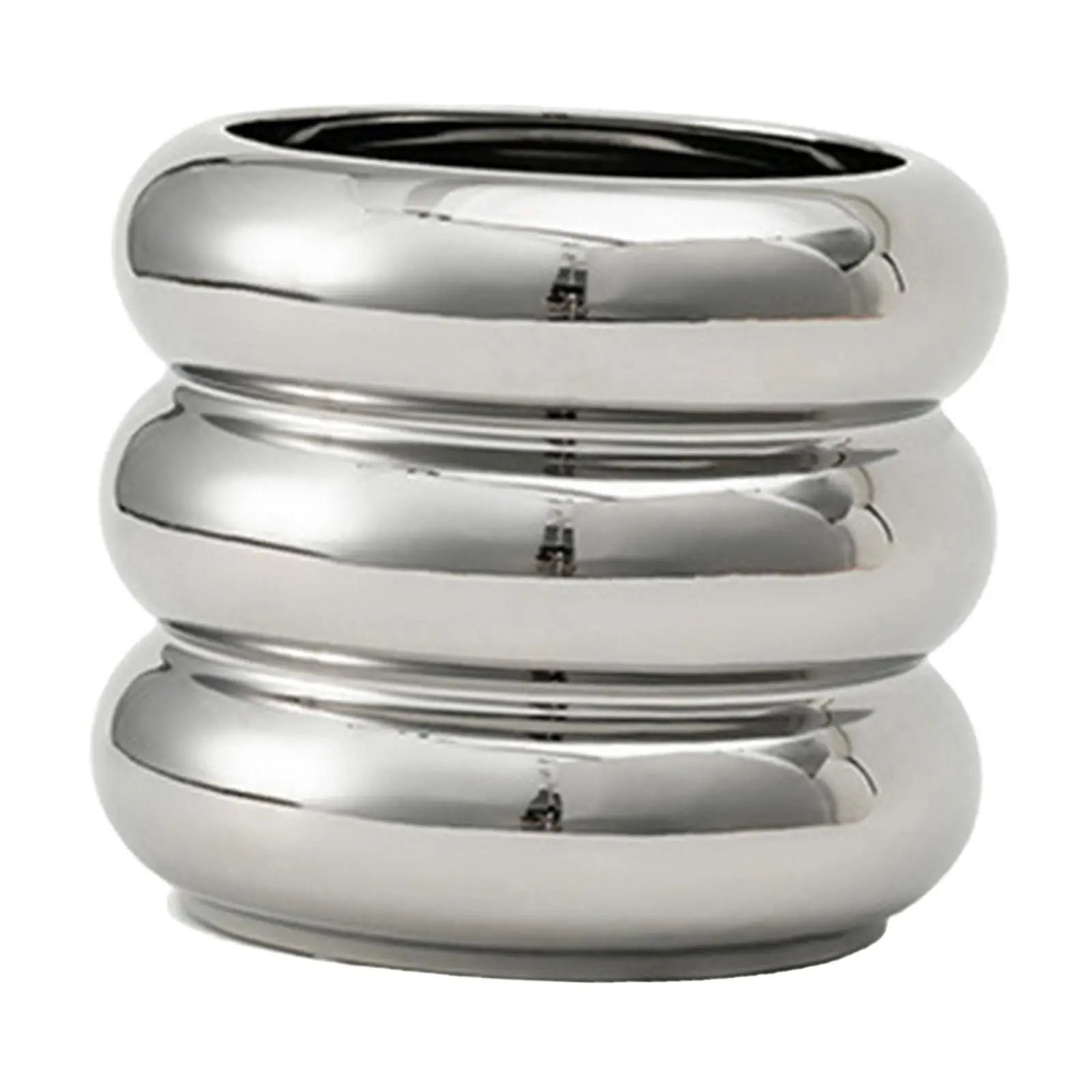 Ceramic Flower Vase Plants Holder Planter Decors Cosmetics Lipstick Bud Vase Flower Pot Makeup Brush Holder for Bathroom Dresser