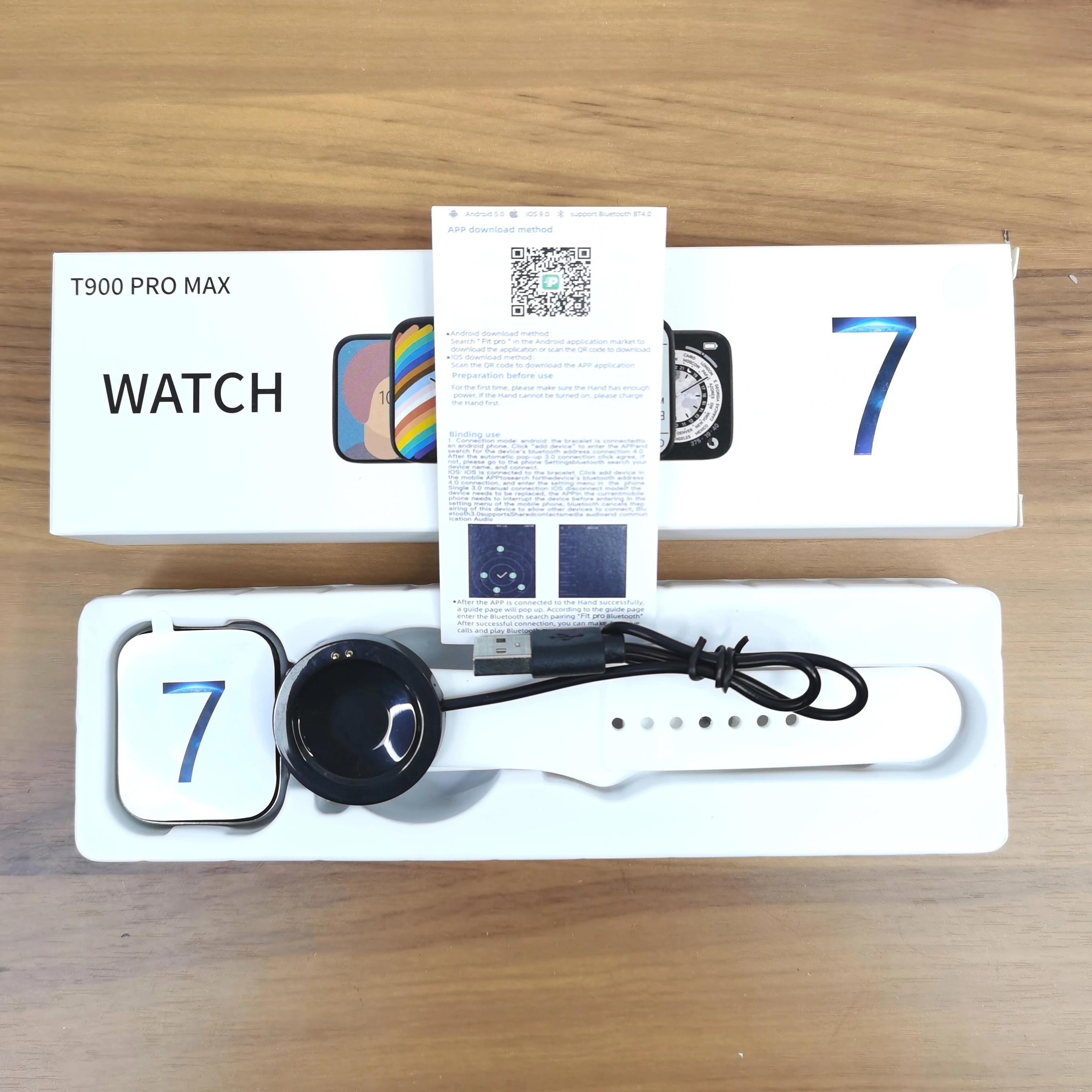 T900 Pro Max Smart Watch 7 with Two Buttons Men Women DIY Watch Face Bluetooth Call Waterproof Sport Watch IWO 13 Series 7 44mm 