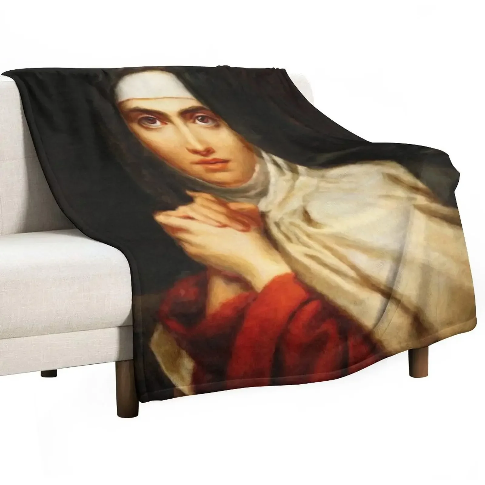 

Saint Teresa of Avila Painting Throw Blanket Flannels for babies Sofa Blankets