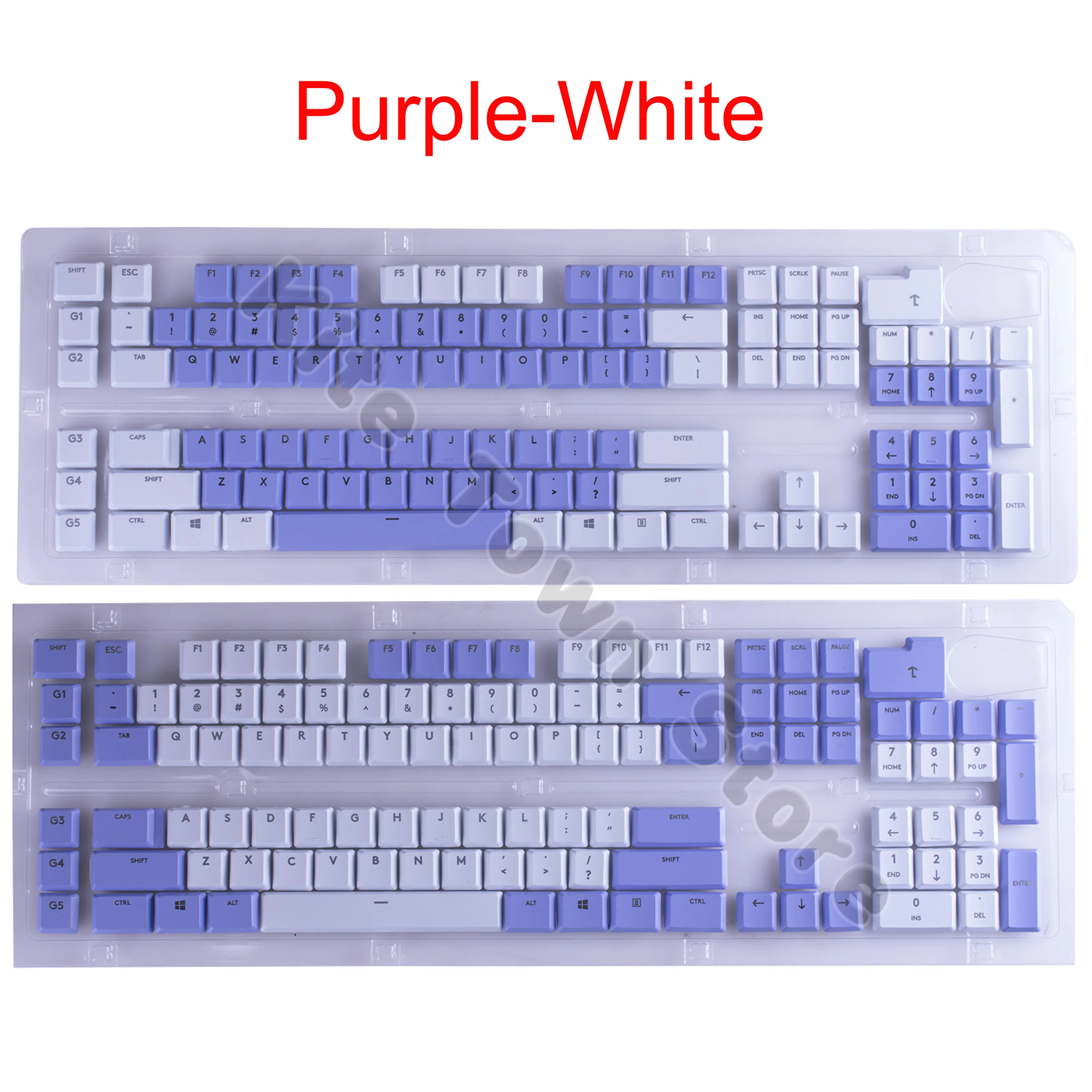 109Pcs Keycaps Key Caps Per Logitech G915 G913 G815 G813 Rgb Tkl Tastiera Wireless Versione Usa Colore Viola