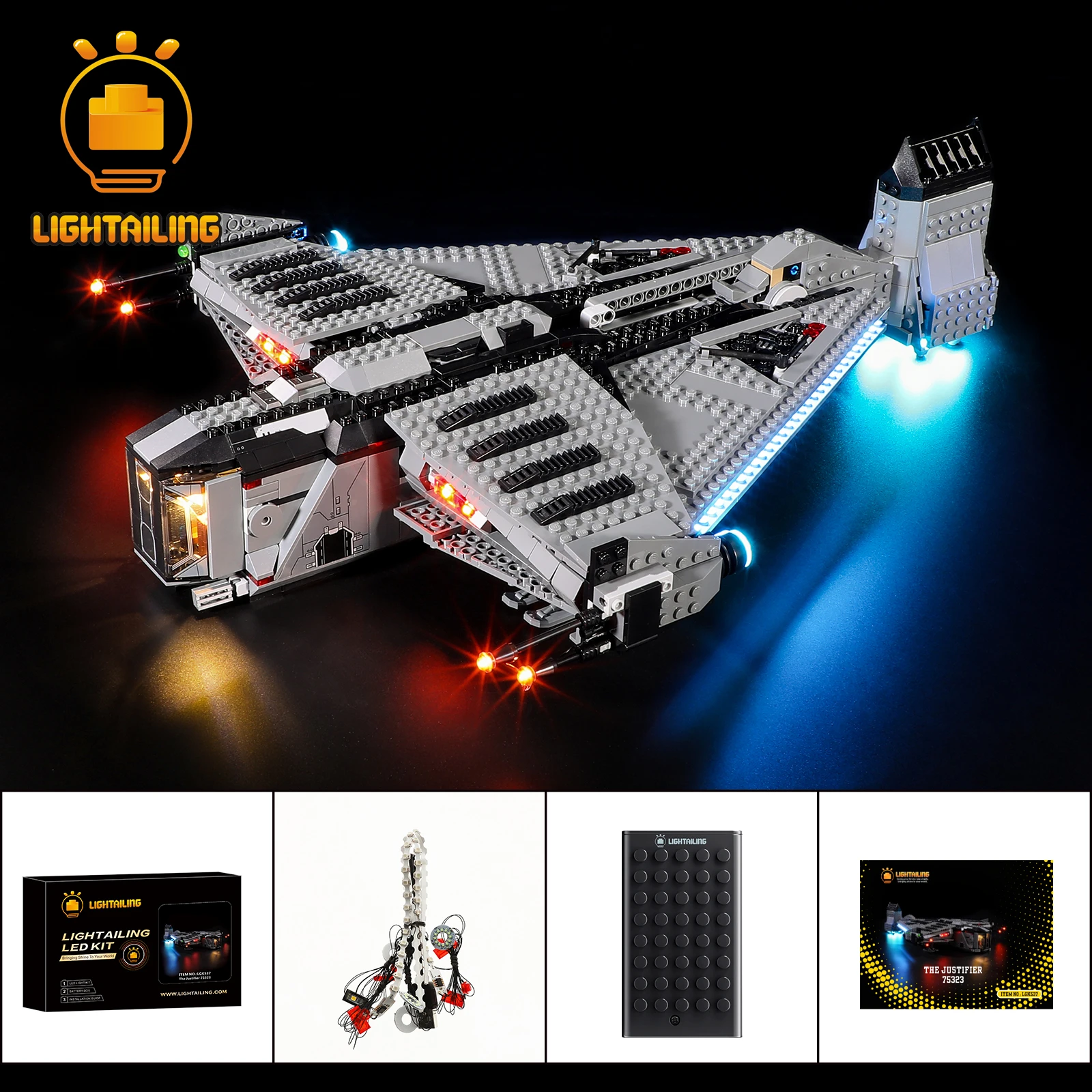 

LIGHTAILING LED Light Kit for 75323 Building Blocks Set (NOT Include the Model) Bricks Toys for Children
