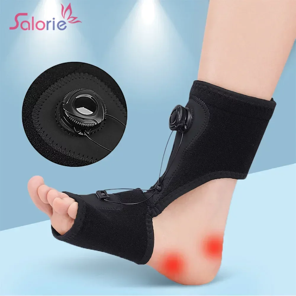 1pcs Plantar Fasciitis Night Splint Adjustable Foot Drop Orthosis Stabilizer Brace Support Bunion Corrector Soft Night Splints
