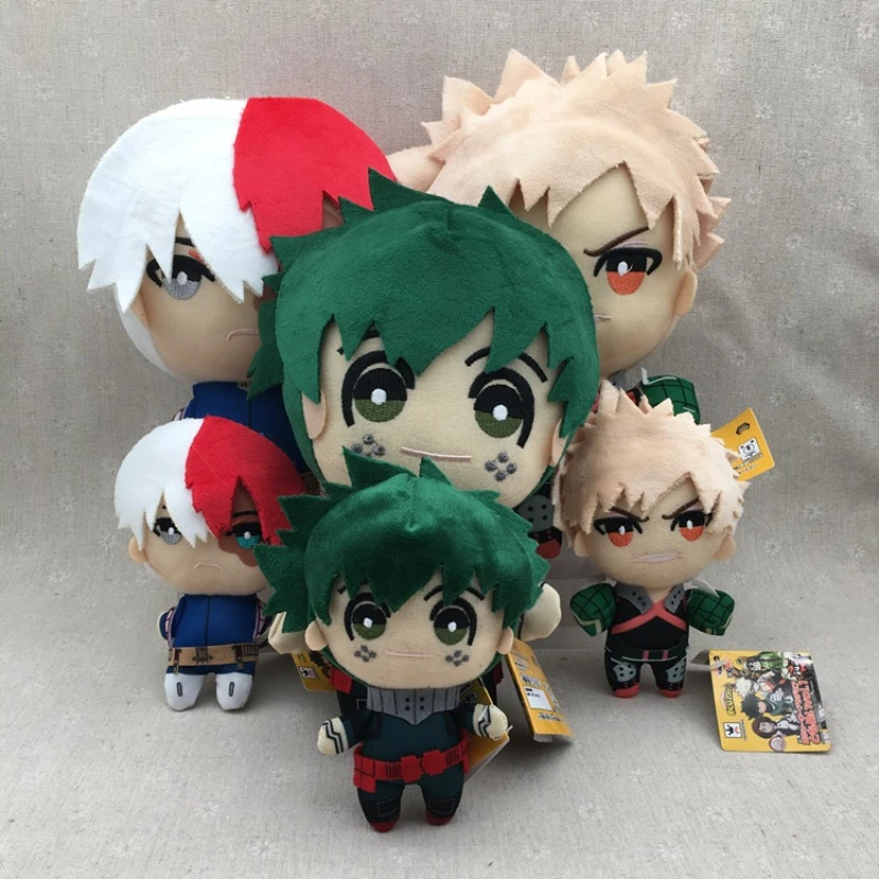 

My Hero Academia Plush Toys Soft Stuffed Plushie Izuku Midoriya Katsuki Bakugou Shouto Todoroki Dolls Kids Christmas Gifts