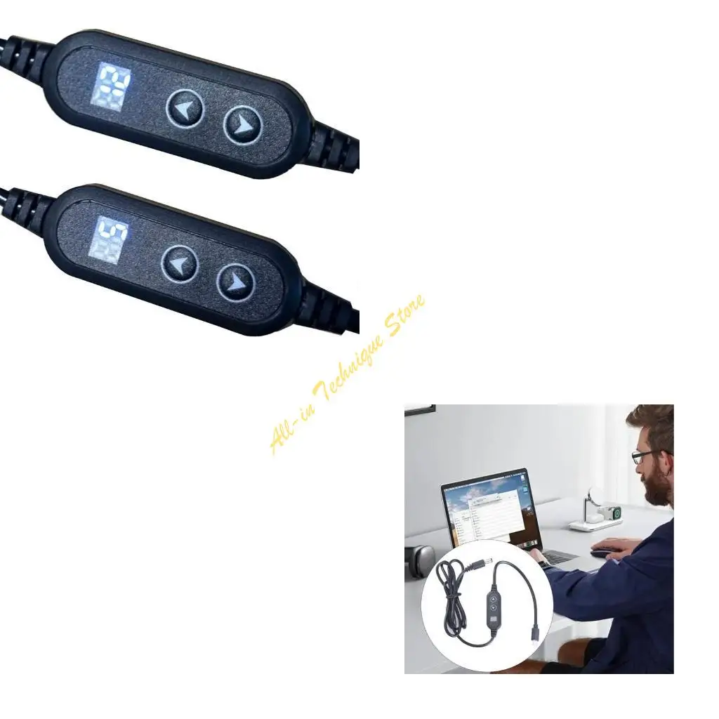 3.7ft USB C to DC5525 전원 케이블 전압 조정 가능한 5V-9V-12V-15V-20V 3A LED 조명 스피커 N1HC 용 충전 코드 와이어