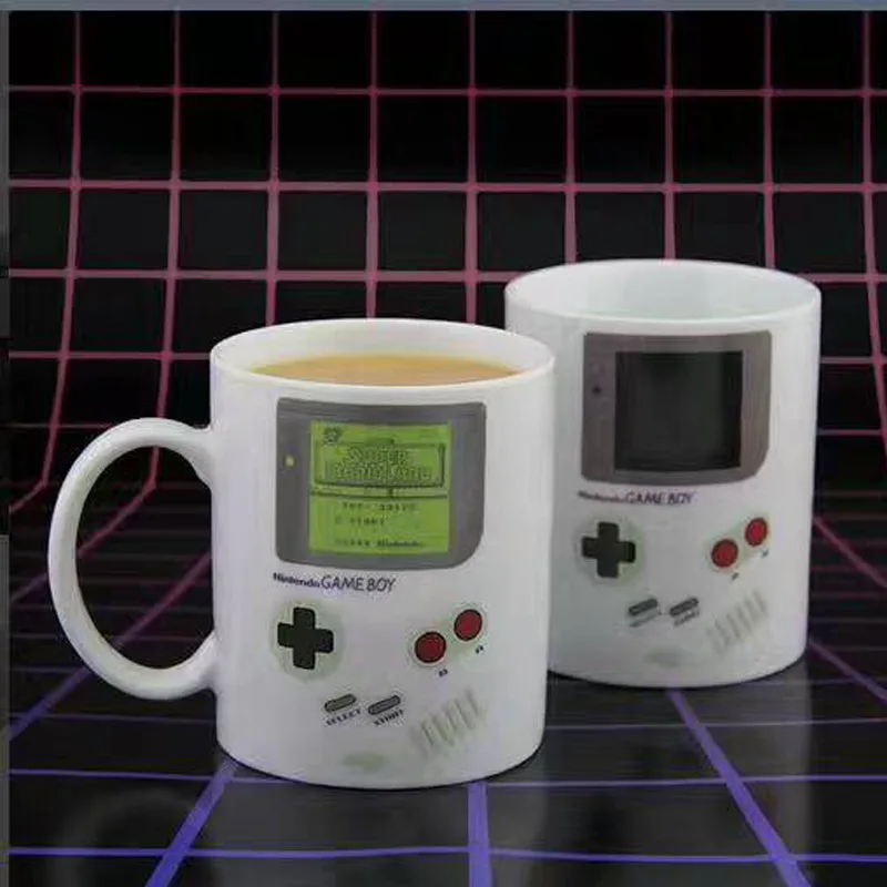Funny Heat Sensitive Game Mugs Ceramic Boy Mug Home Office White Porcelain Milk Beer Coffee Mug Color Changing Drinkware ceramic drinking cup ceramic cup ceramic mug ceramic coffee cup beer mug coffee cup
