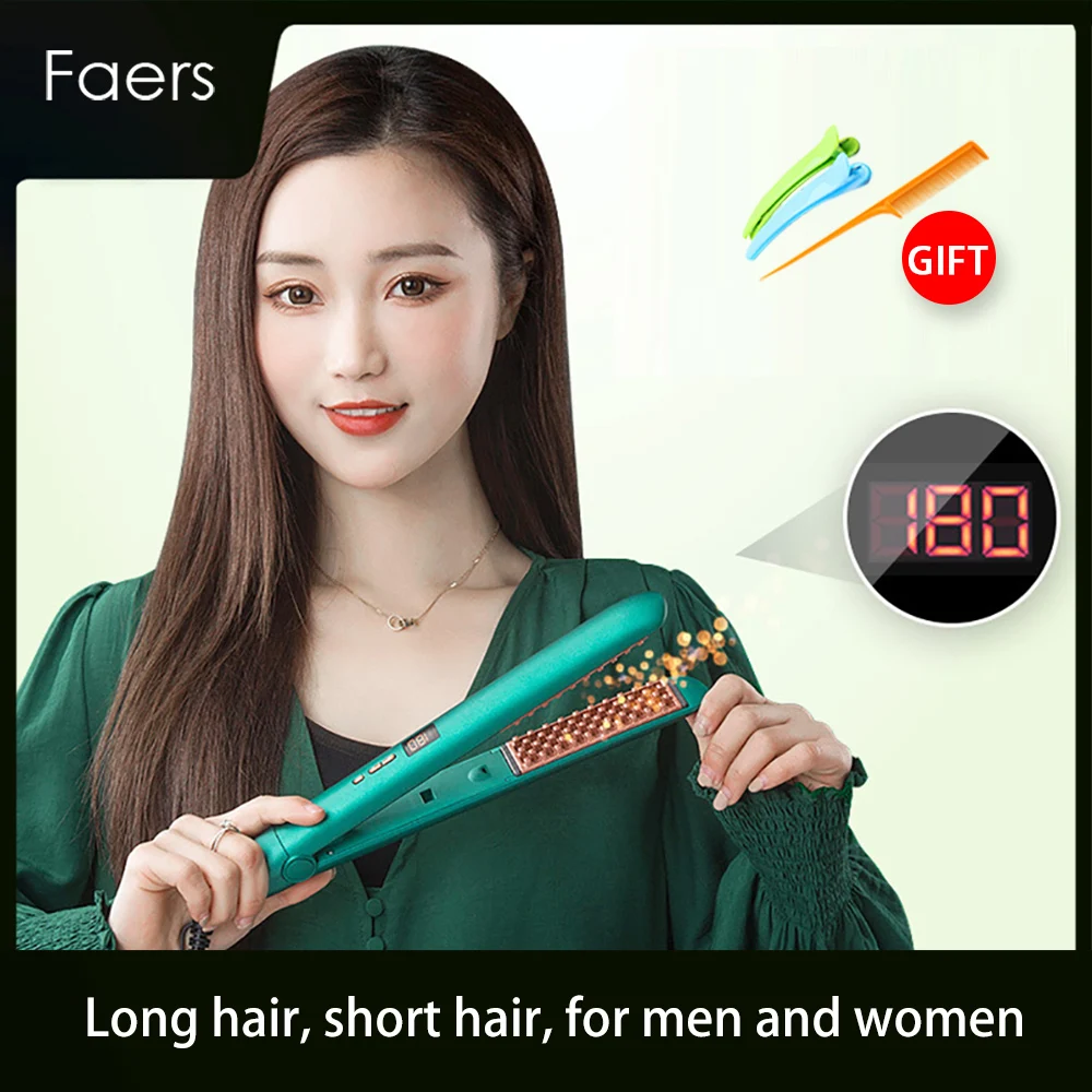 HairCurlingIronLCDDisplayCeramicCornHairSplintVolumizerFluffy