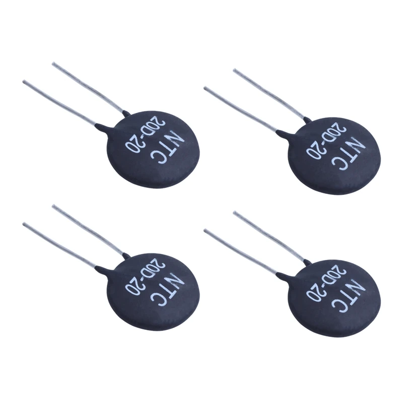 

4X 20D-20 NTC Thermistor For Limiting Of Inrush Current Of Power Supply Ballast CFL,Black Retail