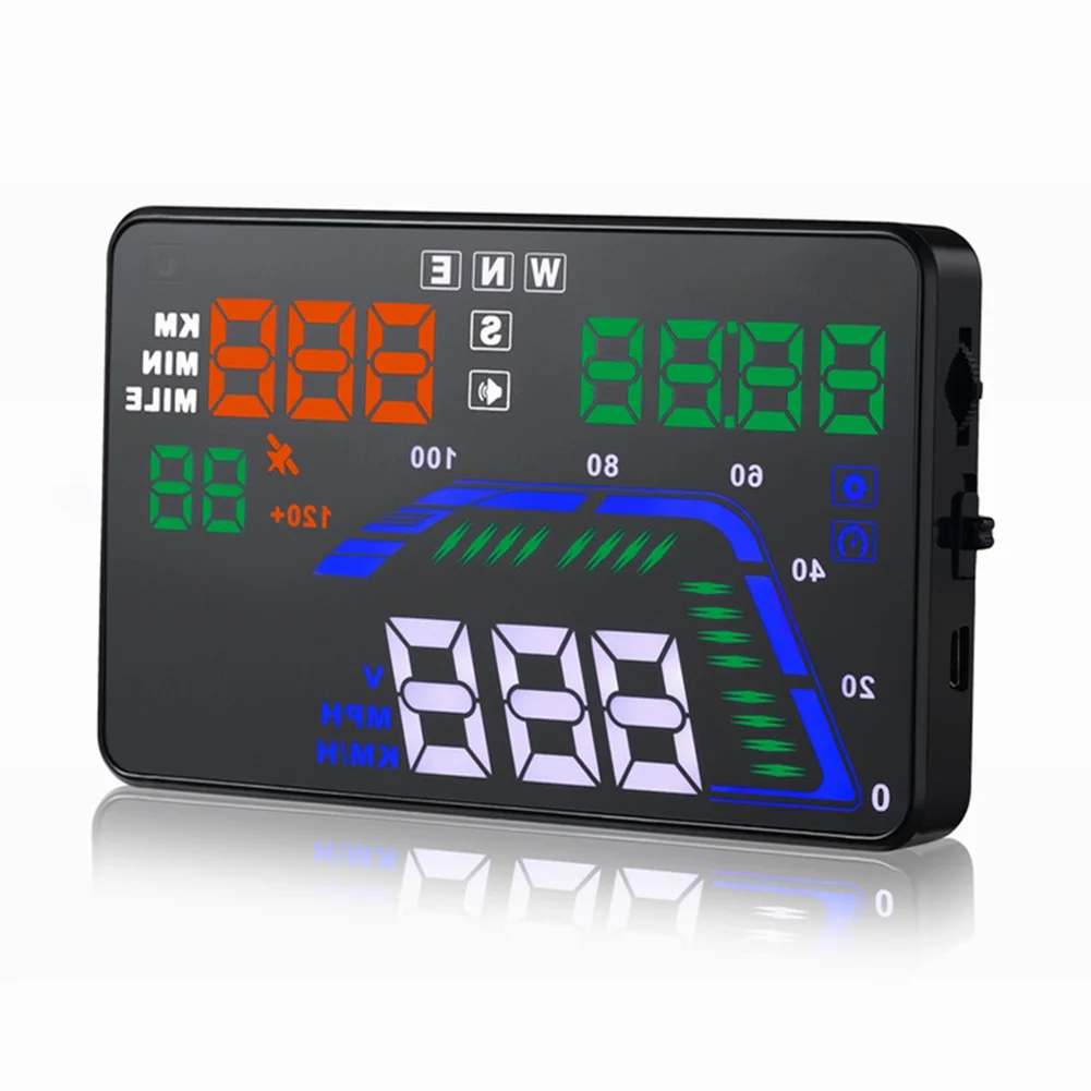 ڵ   ÷   MPH  Һ, Q7 HUD 5.5 ġ GPS OBD2