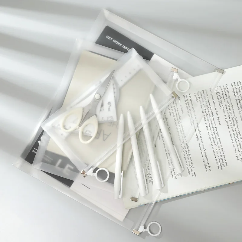 학교 사무실 정리용 방수 메쉬 지퍼 파우치 문서 가방, A4 파일 보관 정리함 가방, 10 팩