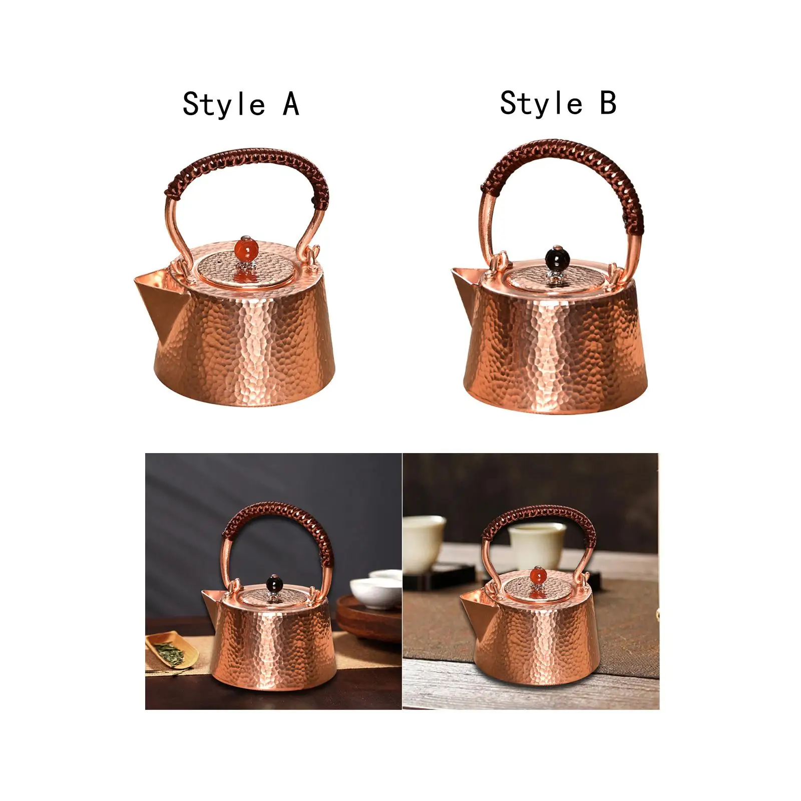 Copper Teapot 350ml Tea Ceremony Kung Fu Tea Pot for Tea House Home Picnic Copper Teapot 350ml Tea Ceremony Kung Fu Tea Pot for Tea House Home Picnic