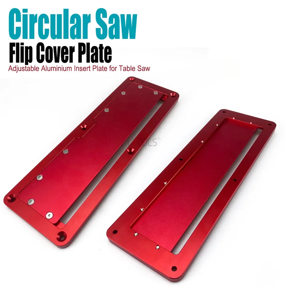 Electric Circular Saw Flip Cover Adjustable 45 Degree Table Saw Embedded Cover Plate Router Table Insert Plate Woodworking Tool