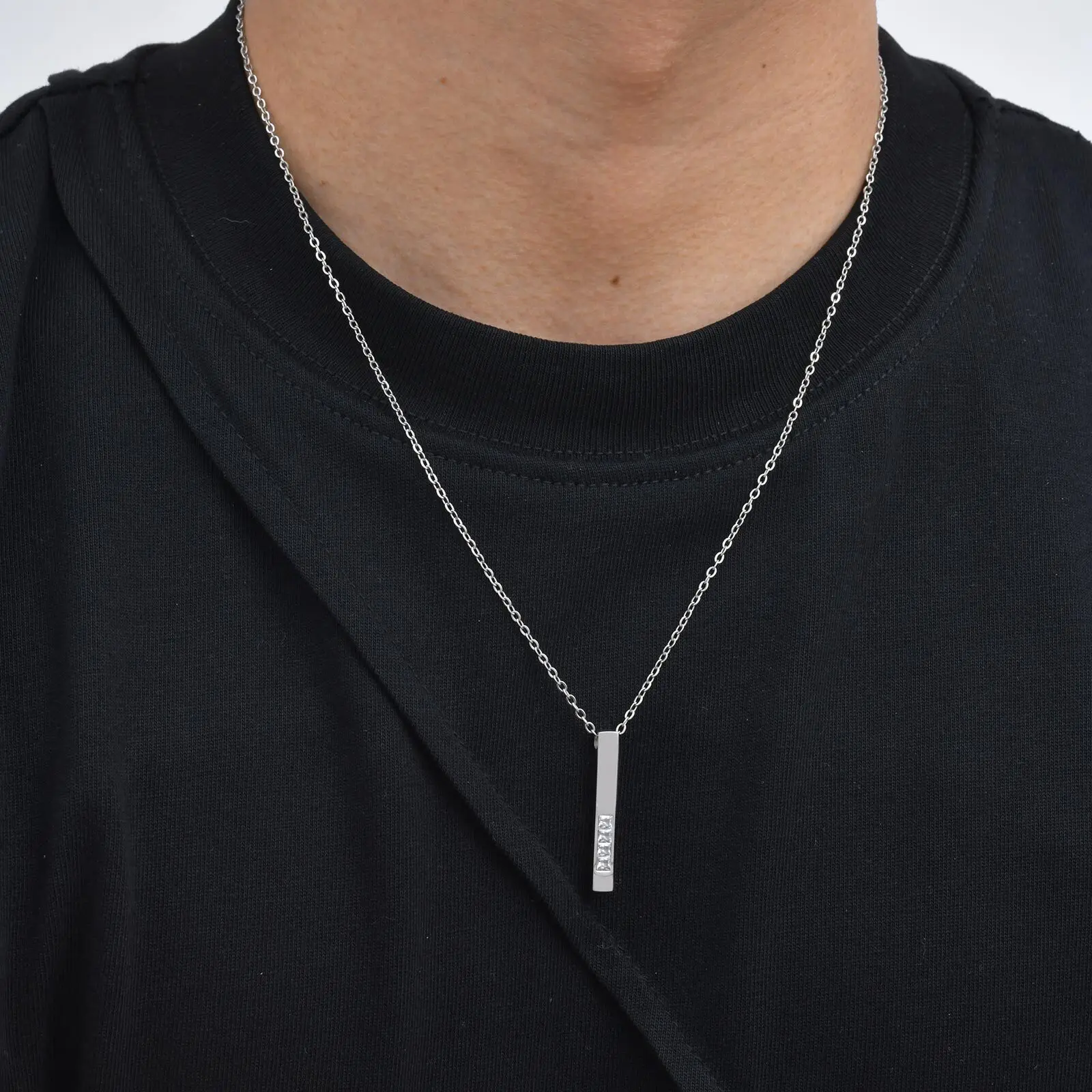 Collana girocollo Vegan in acciaio - Shopping Cat Bijoux