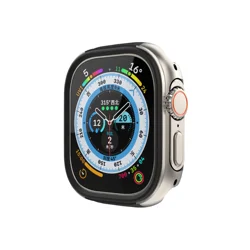 Premium Alloy Matte Case with Waterproof Metal Screen Protector for Ultra 49mm (Titanium gold)