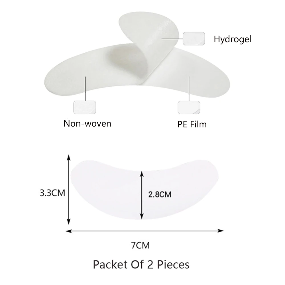 Eyelash Patch Eyelash Pads Eyelash Patches Eyelash Accessories Eyelash Extension Supplies 50 Pairs Eyelash Extension Patch Hydrogel Patches Makeup Lash Extension Under Eye Patch Pad Eyelash Gel Lash Pads Patches