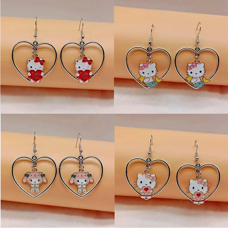 Pinkoi x Hello Kitty】Hello Kitty & Mimmy Pearl Silver Earrings - Shop sdori  Necklaces - Pinkoi