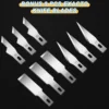 1PC Craft Knife with 9PCS Exacto Knife Blades Refills (#11, 16, 17), Exacto Knife and Extra Blades for Beginners 3