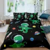 Modern Rocket Ship Duvet Cover Set Full Size,Space Ship Galaxy Bedding Set,boys Girls Rocket Planet Star Cartoon Comforter Cover 5