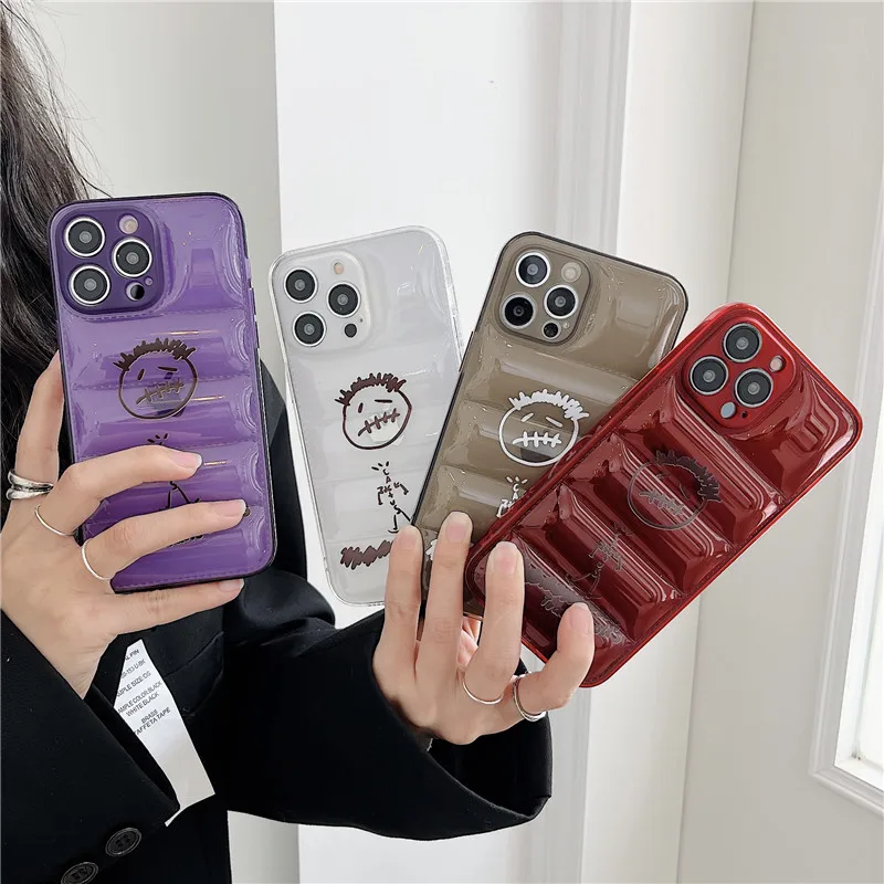 Lns Clear Down Jackets Cactusjack Astro Travis Custodia Per Iphone 15 Pro 11 14 12 13 14 Pro Max X Xs Xr 7 Skateboarding Boy Cover