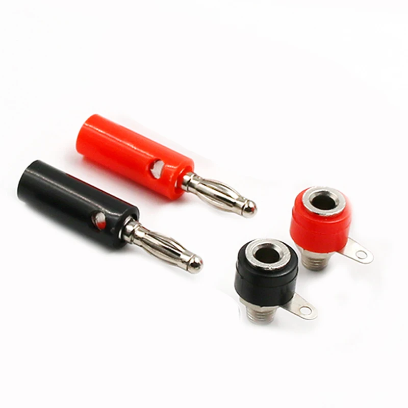 

1set Male And Female 4mm Banana Plug Male And Female To Insert Connector Banana Pin DIY Model Parts