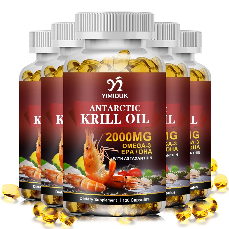 

Капсулы Krill Oil-Phospholipid Omega-3 и Astaxanthin Rich in EPA и DHA натуральный экстракт