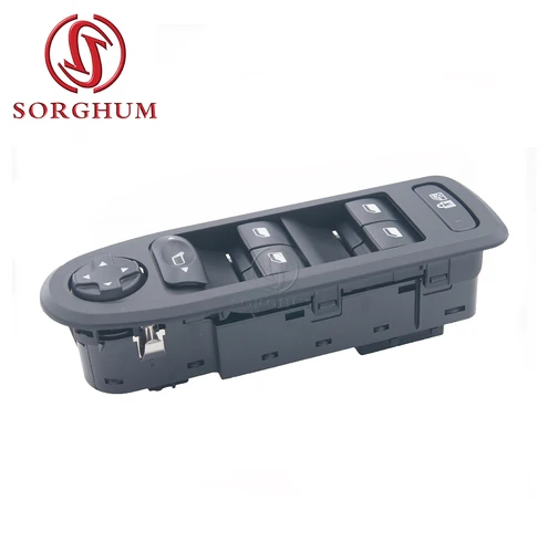 SORGHUM 파워 마스터 윈도우 스위치 드라이버 버튼, 푸조 308 508 C5 용 98054508ZD, 6490.QY 98053439 96644915XT 5