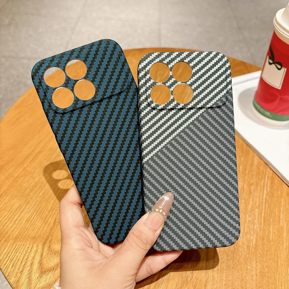 Shockproof Carbon Fiber Pattern PC Hard Case with Slim Camera Protection