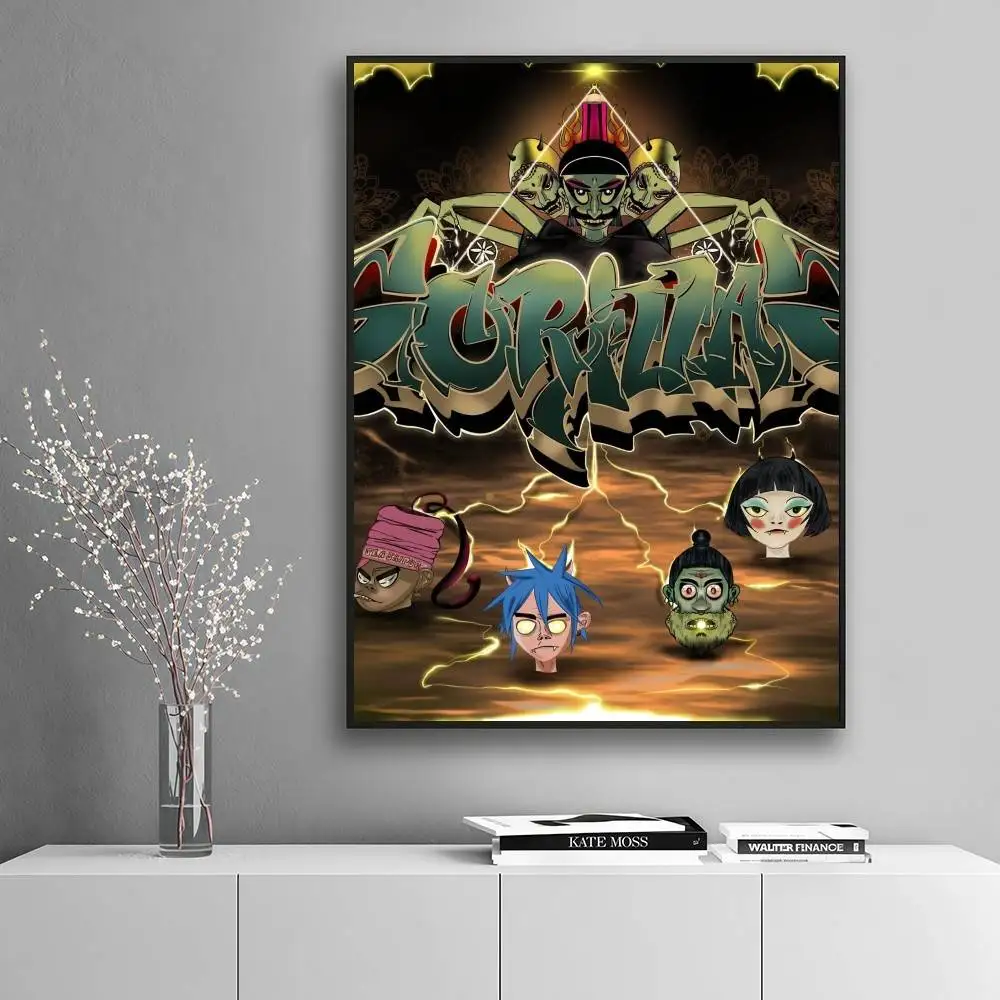 Gorillaz The Mountain Luxury Home Decor High-End Fashion Poster Sticker