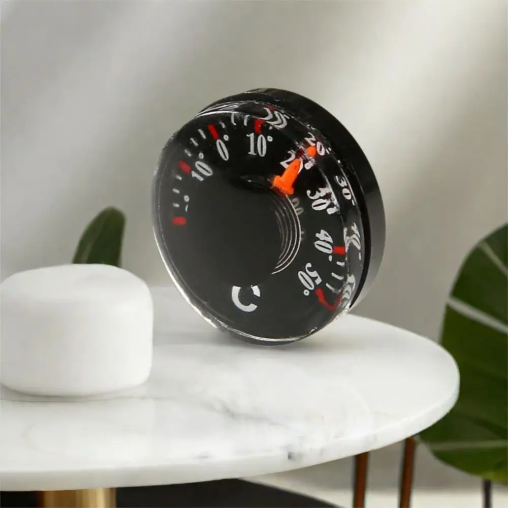 Portable Mini Circular Thermometer Waterproof Scale Measurement Dial 20mm High Accuracy Plastic Office