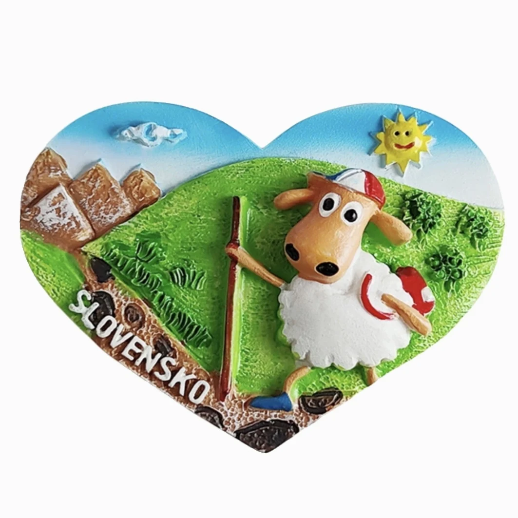 Europe 3D Slovakia Flavour Fridge Magnet Tourist Souvenirs Refrigerator Magnetic Stickers Travel collection Gift magnetic fridge magnets magnetic sticker magnetic fridge stickers refrigerator decor