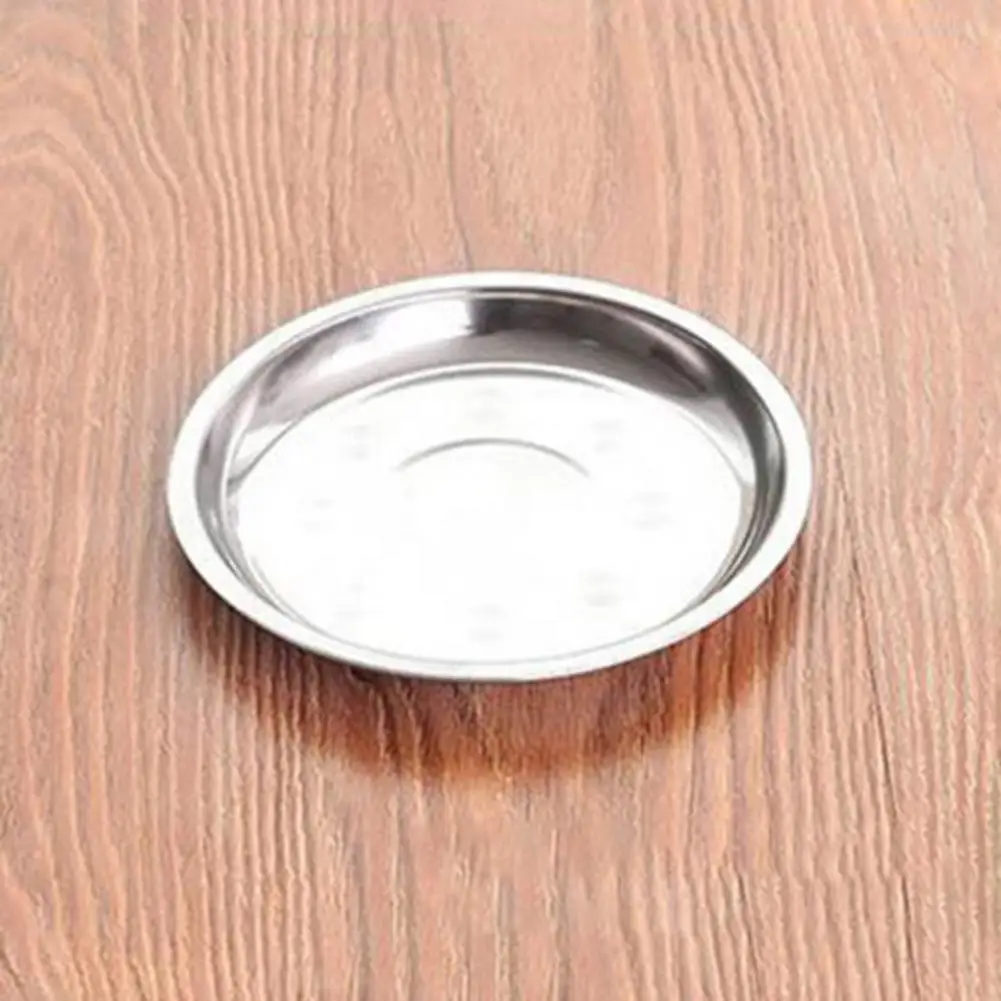 Tableware Useful Stainless Steel Serving Tray Space-saving Grill Plate Fashionable Kitchen Supplies