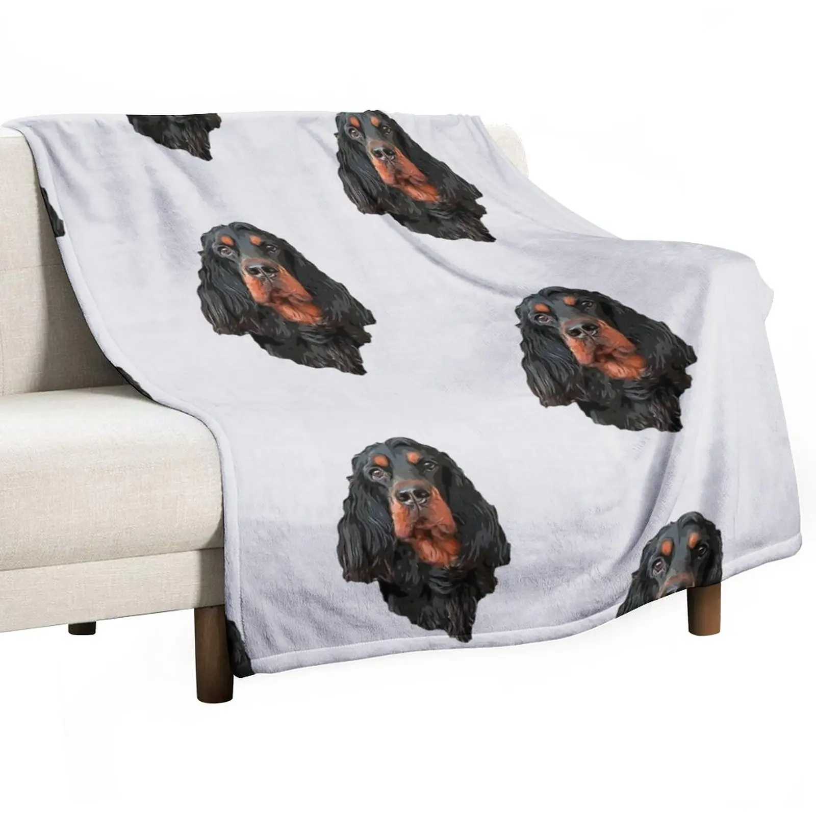 

Gordon Setter - Stunning Artistic Portrait Throw Blanket Blankets For Sofas wednesday Hairy Blanket Decorative Sofa Blankets