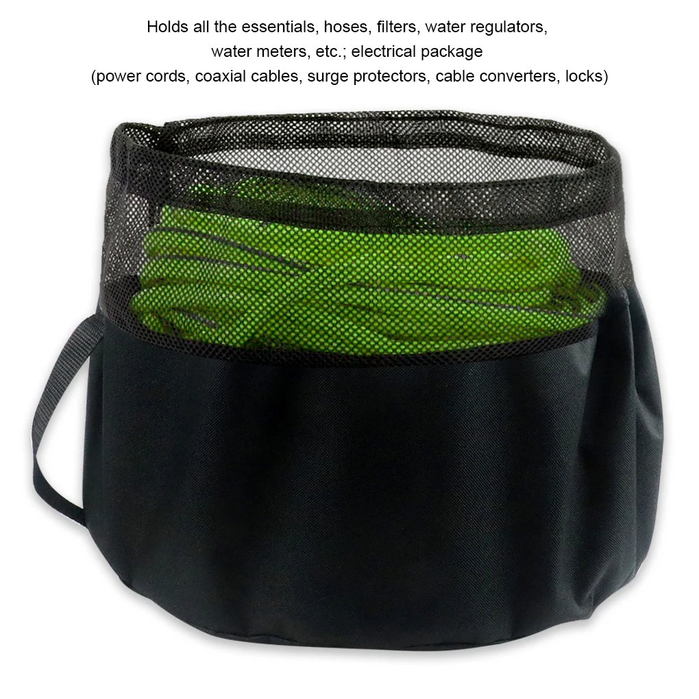 

Hose Storage Bag Mesh Wear-resistant Water Pipe Container Storage Pouch Useful Organizer No Odor Large Capacity Wire Cable