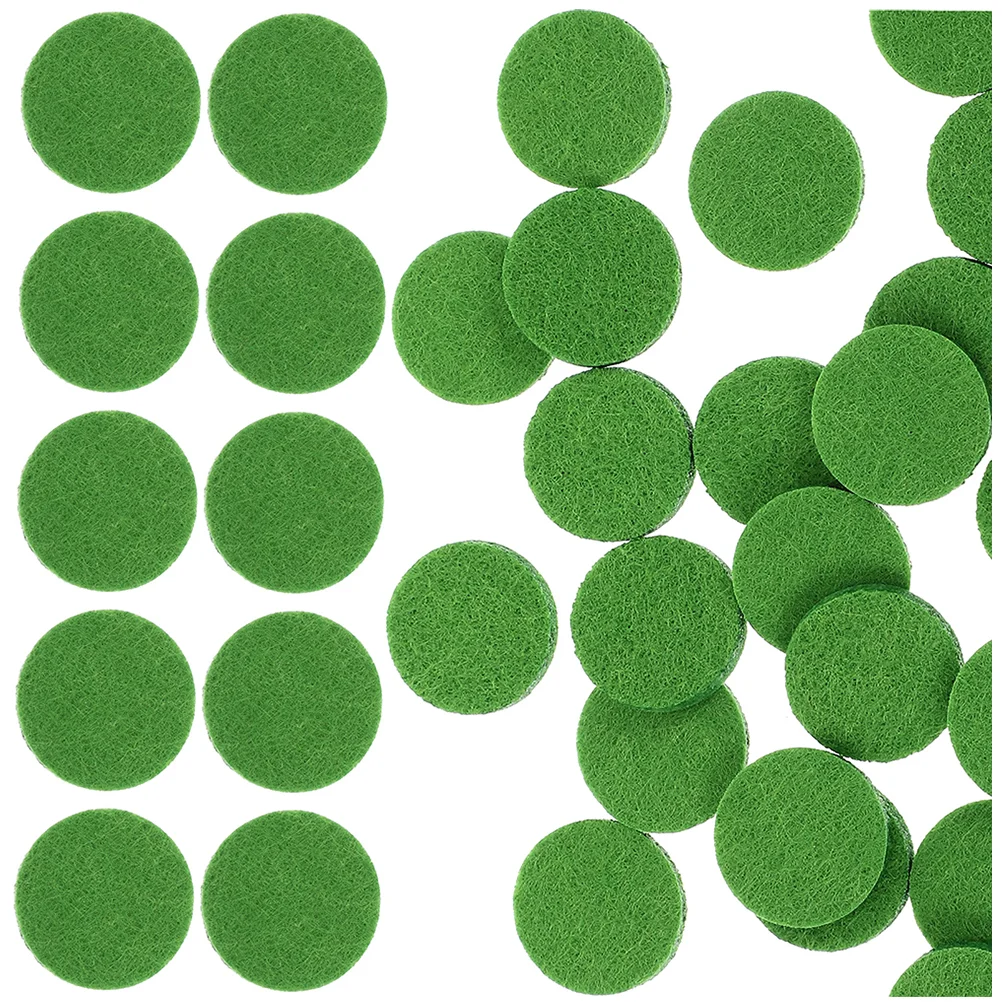 200 Pcs Round White Aromatherapy Cotton Pads Essential Oil Diffuser Locket Pads Safe Material Non Fading Necklace Home