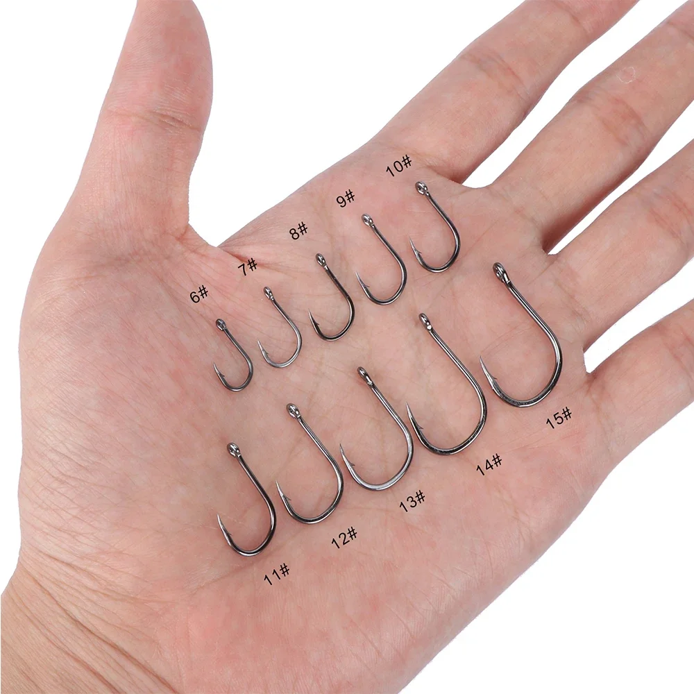 500 Hameçons Pêche Acier Carbone – Barbe (barbillon) – Neufs