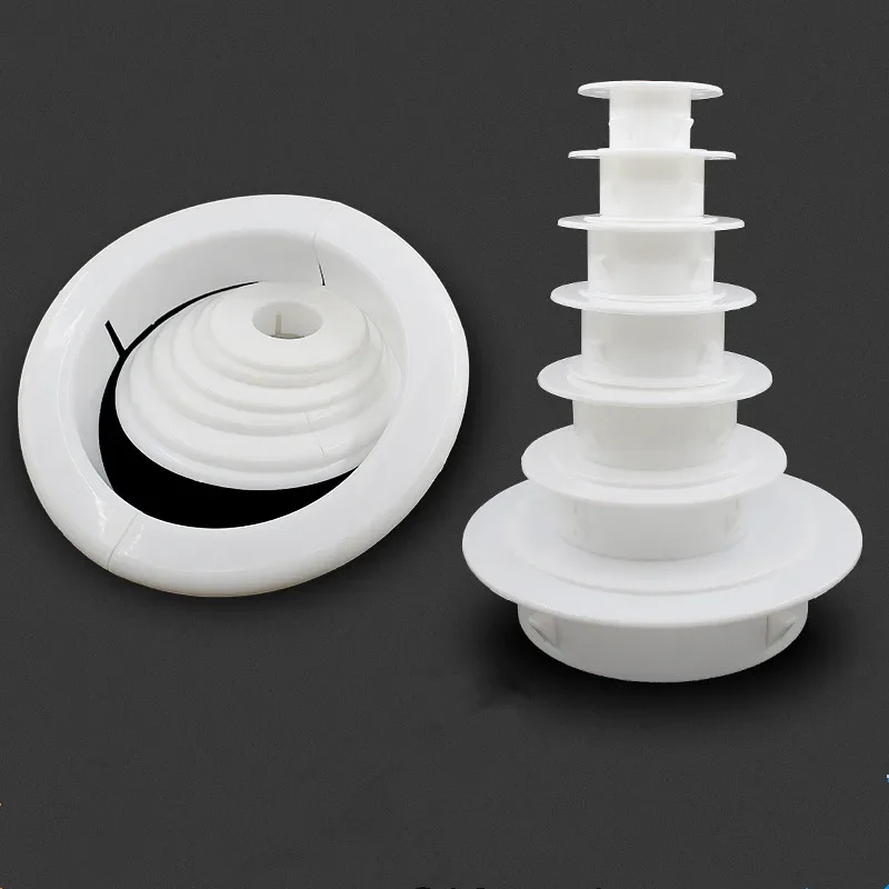 Plastic vent cover air vent cover air conditioning hole cover plastic access panel Reserved hole plugging Panel concealer round Air-conditioning pipe Dust plug Decor cap for Home office Hotel