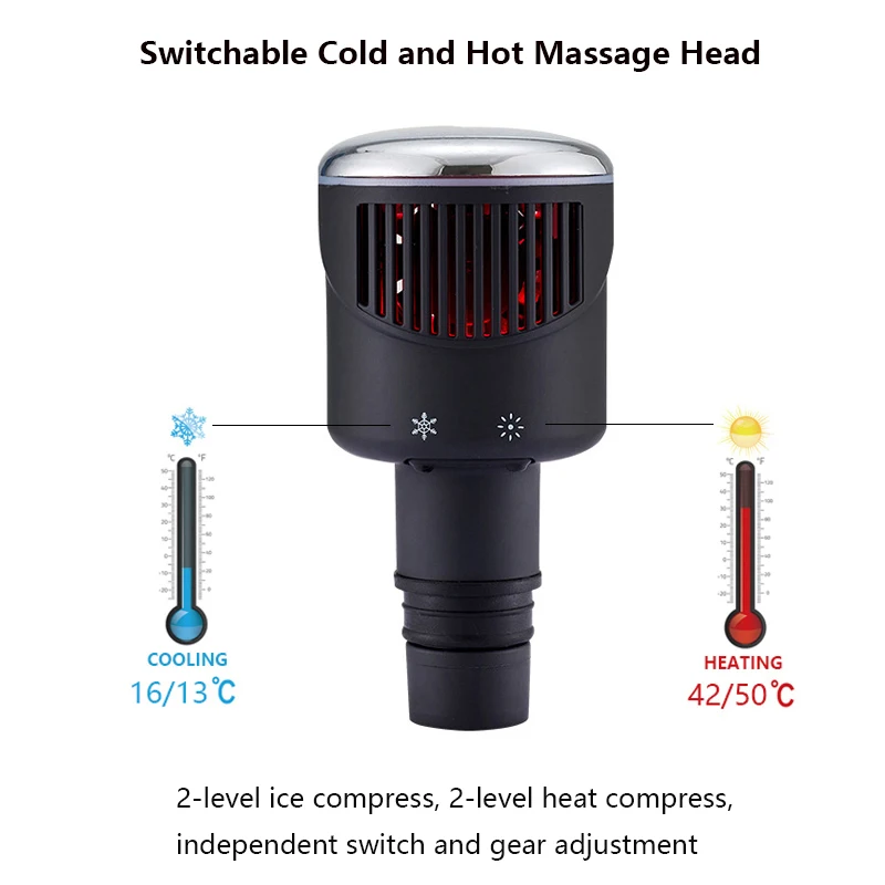 

New Heat-Cold Fascia Gun Massage Head 19mm Caliber Universal Type