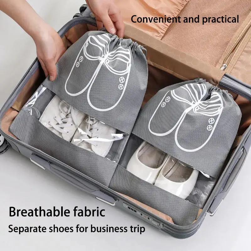 2 Sacs à Bottes Anti-poussière – Rangement Chaussures Transparent, Protection Bottes | Sacs Voyage Maison | Taille 48cm | Matière PVC Résistant
