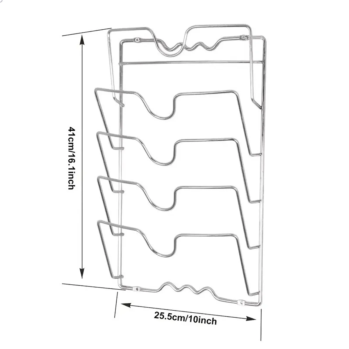 Space-saving pot lid organizer Non-slip design Safe storage of kitchen supplies Suitable for all kinds of pot lids cookware