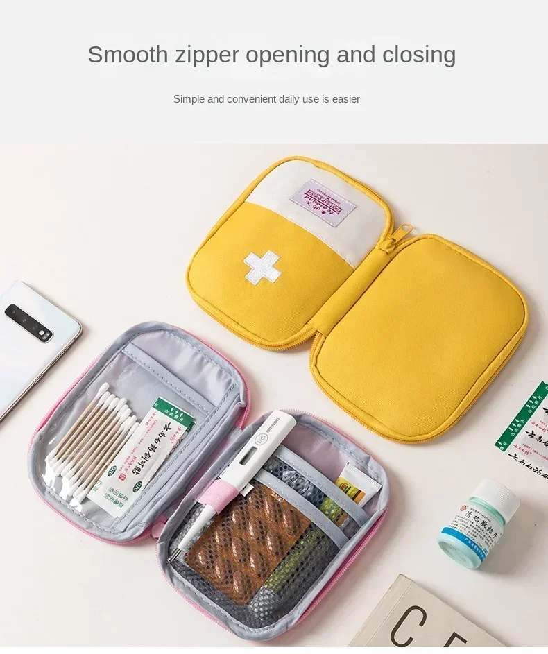 Tragbare Erste-Hilfe-Set Taschen Medizin Medizinische Große Aufbewahrungstasche Tasche Camping Notfall Zuhause Outdoor Reise Griff Tasche Organizer – Detail 10
