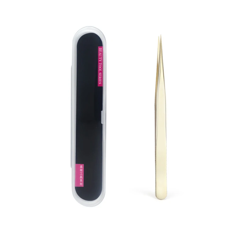 

Stainless Steel Eyelash Extension Tweezers Volume Lashes Straight Curved Pick Up Eyelashes Individual Tweezer Makeup Tool