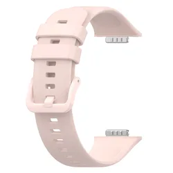 Silicone Strap and Transparent TPU Protective Case - Huawei Watch Fit 2 (Official Pink)