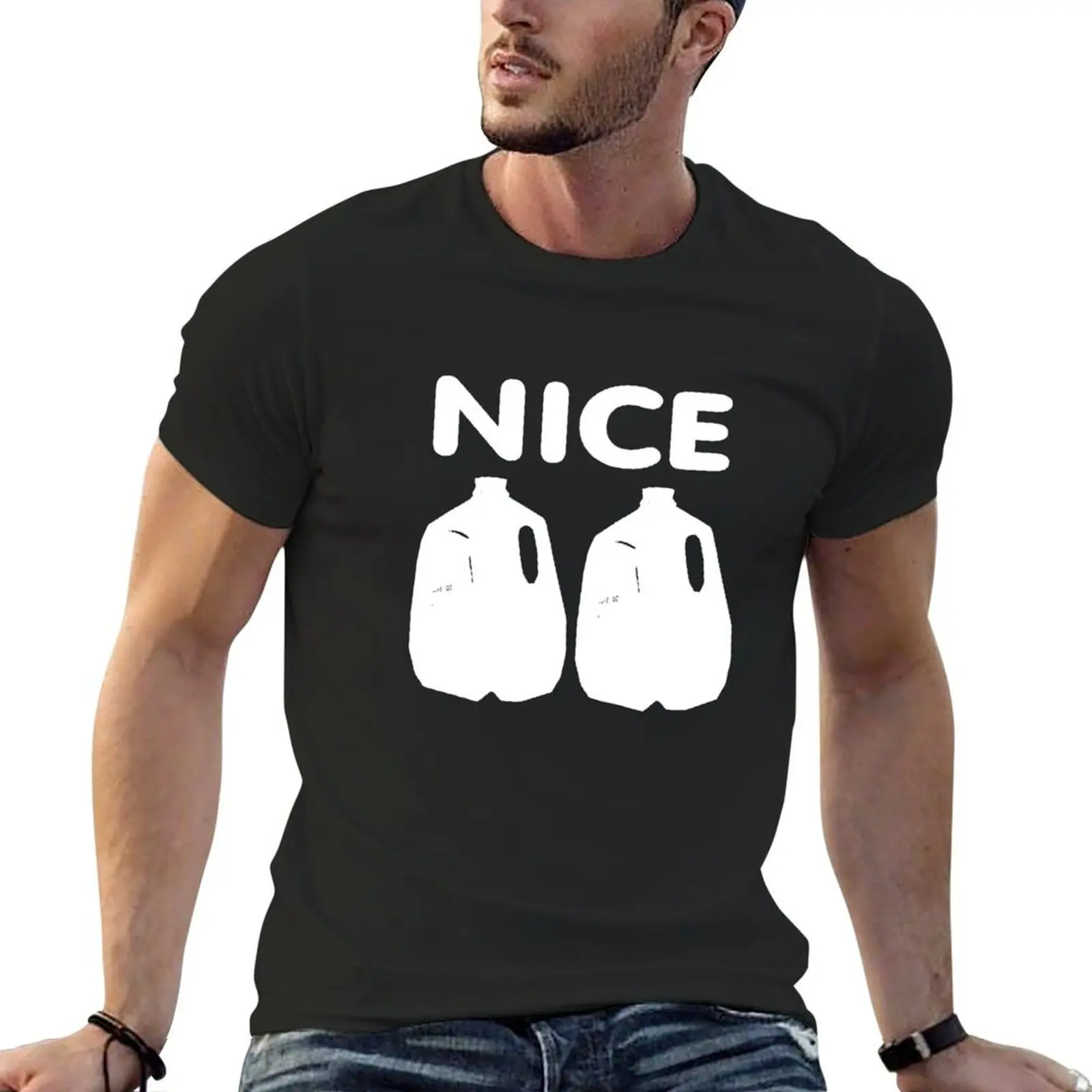 

Nice Jugs T-shirt anime plus size tops customizeds customs design your own men t shirts